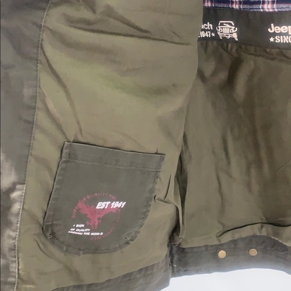 Jeeprich vest size XL green cotton zip front - Picture 6 of 7